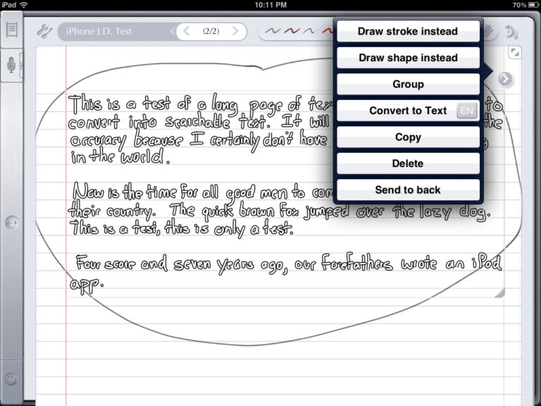 Review: Notes Plus — take advanced notes, convert handwriting to text ...